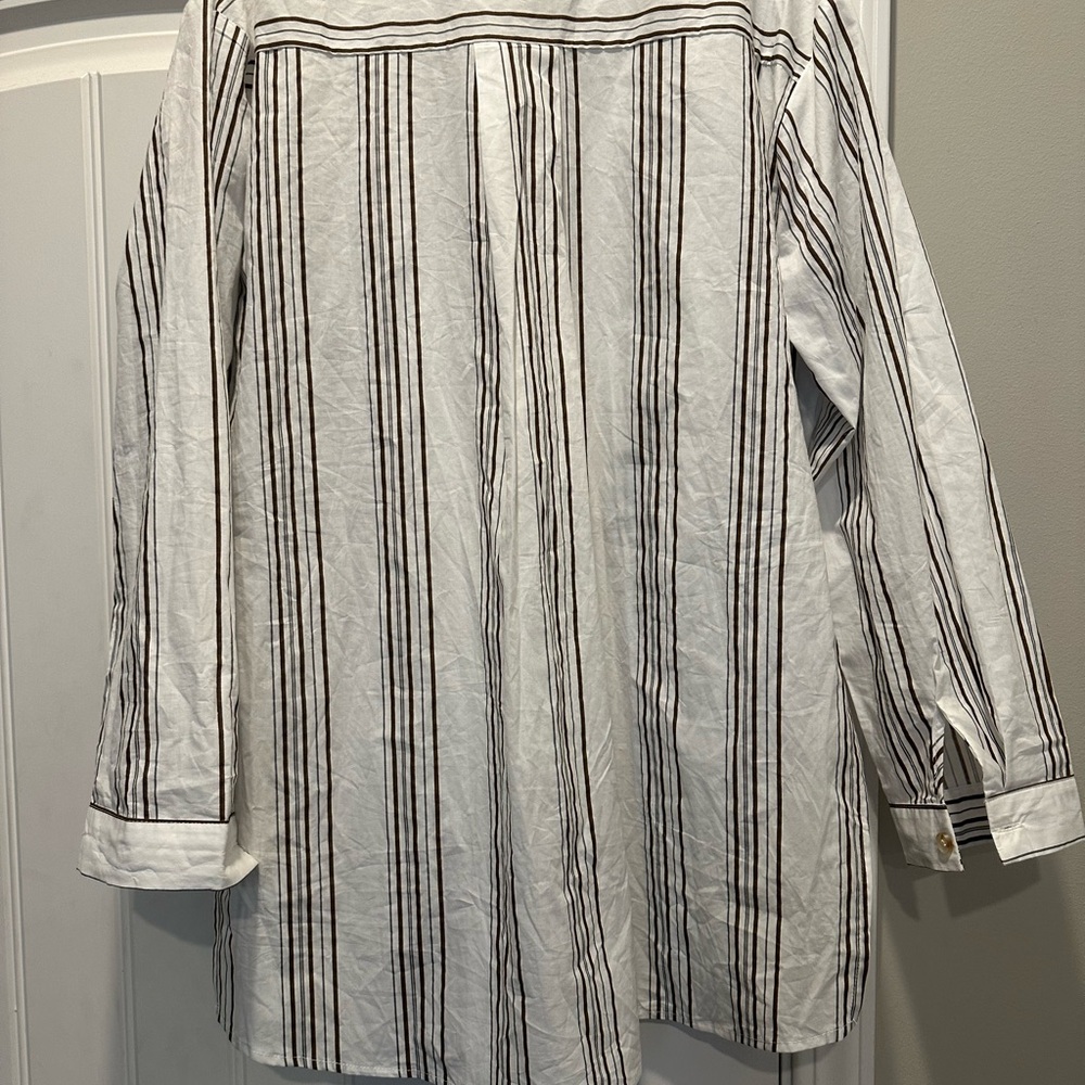 Vici Monochrome Striped Shirt Charlie Romper - Picture 3 of 8